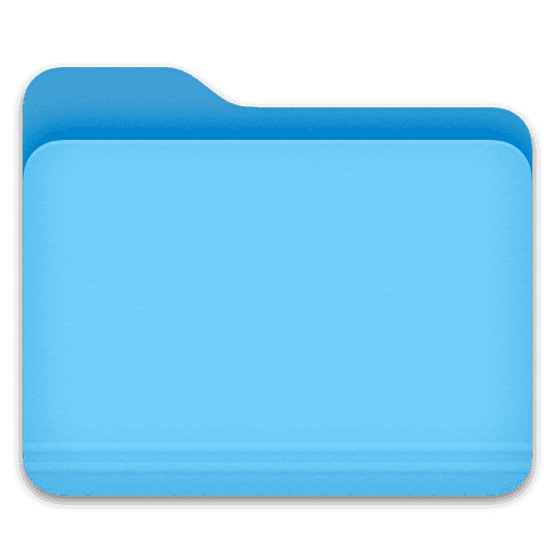 Blue folder